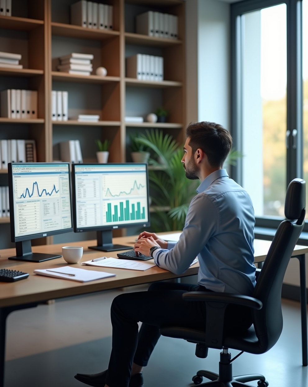 Professional accountant working